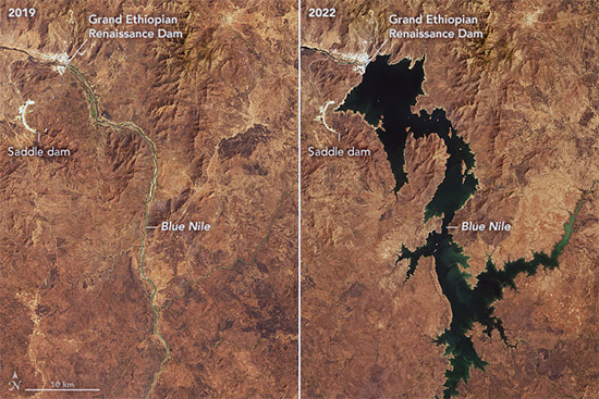 Блог о машиностроении и технике | Ethiopia Inaugurates $5B Renaissance Dam, Africa’s Largest Hydropower Project GERD From Space--in-body-500px