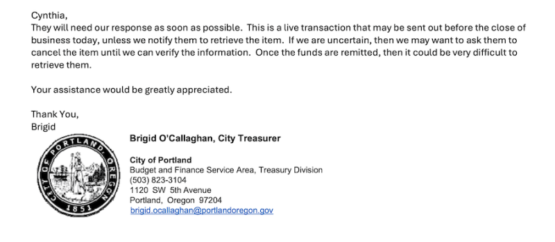 Блог о машиностроении и технике | How Portland, Ore., Recovered a Stolen $6.7M Payment Meant for MWH-Kiewit How Portland, Ore., Recovered a Stolen .7M Payment Meant for MWH-Kiewit