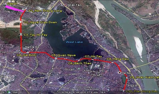 Блог о машиностроении и технике | Hanoi Breaks Ground on $1.3B Metro Line 2 Segment Through Historic Core Hanoi-Metro-Line-2---MAP
