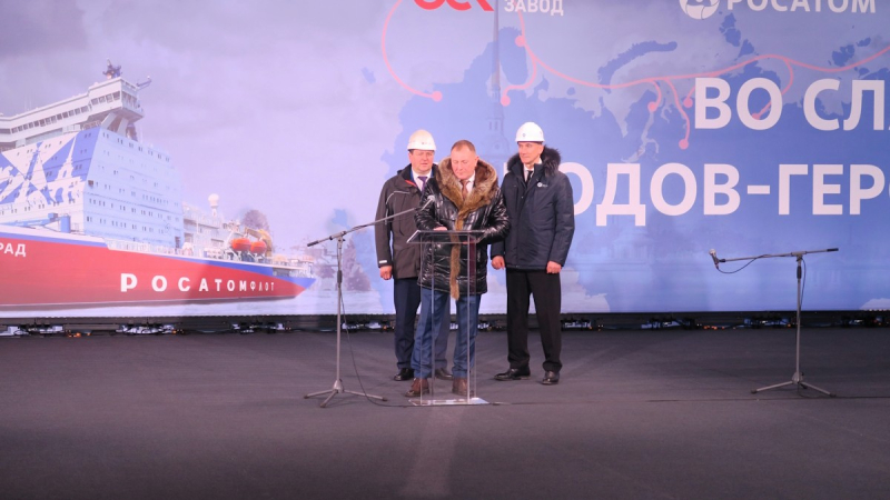 Блог о машиностроении и технике | Владимир Путин поучаствовал в закладке ледокола «Сталинград» в Петербурге Владимир Путин поучаствовал в закладке ледокола «Сталинград» в Петербурге