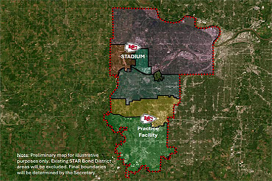Блог о машиностроении и технике | NFL’s Chiefs Move to Kansas Sets $4B Stadium Construction Program STAR-Bond-Chiefs-map