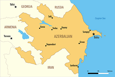 Блог о машиностроении и технике | Saudi-based ACWA Power Signs $400M Azerbaijan Desalination Deal Azerbijian-Map