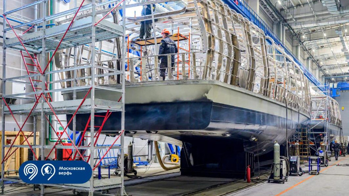 Блог о машиностроении и технике | На Московской верфи начали постройку ещё двух электросудов На Московской верфи начали постройку ещё двух электросудов