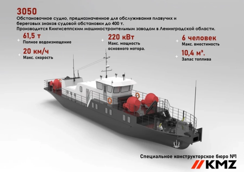 Блог о машиностроении и технике | Очередное обстановочное судно постройки КМЗ приступает к службе Очередное обстановочное судно постройки КМЗ приступает к службе