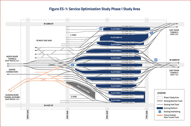 Блог о машиностроении и технике | FRA Proposal Would Replace 115 Columns to Unlock Penn Station Capacity Penn Station Site Map