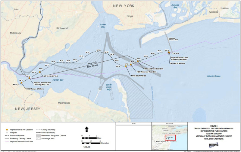 Блог о машиностроении и технике | Federal Court Nullifies New Jersey Approval for $1B Gas Pipeline to New York City NESE Raritan Bay Loop Map